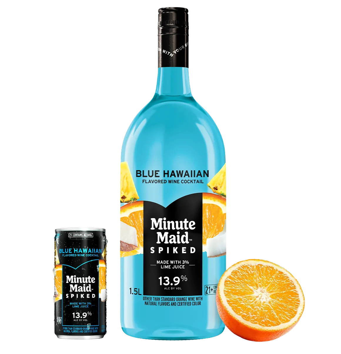 minute made spiked blue hawaiian