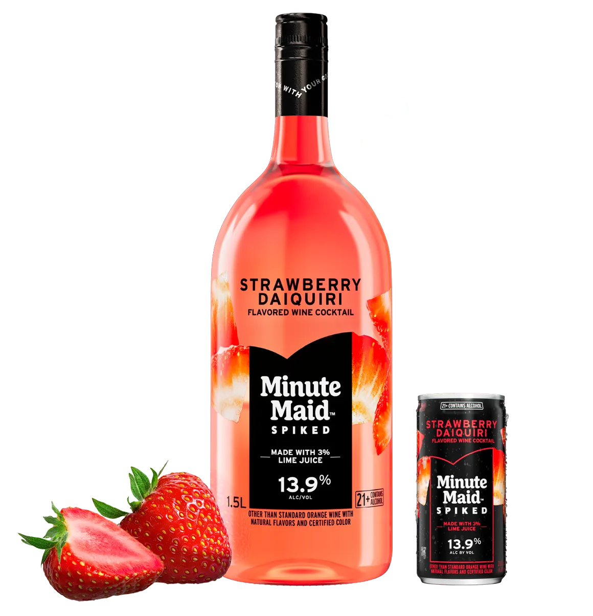 minute made spiked strawberry daiquiri
